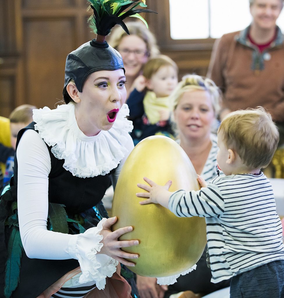 Charlotte Hoather as Uccellina in BambinO. Scottish Opera, MIF and Improbable 2017. Photo Credit: James Glossop.