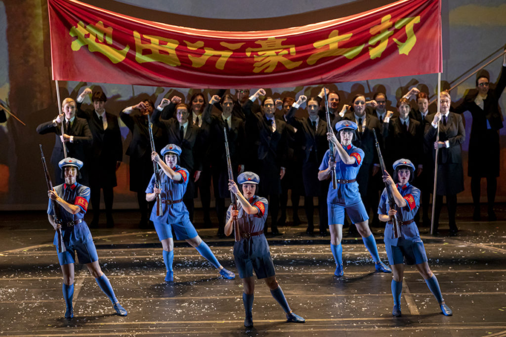 Dancers and The Chorus of Nixon in China. Scottish Opera 2020. Credit James Glossop.