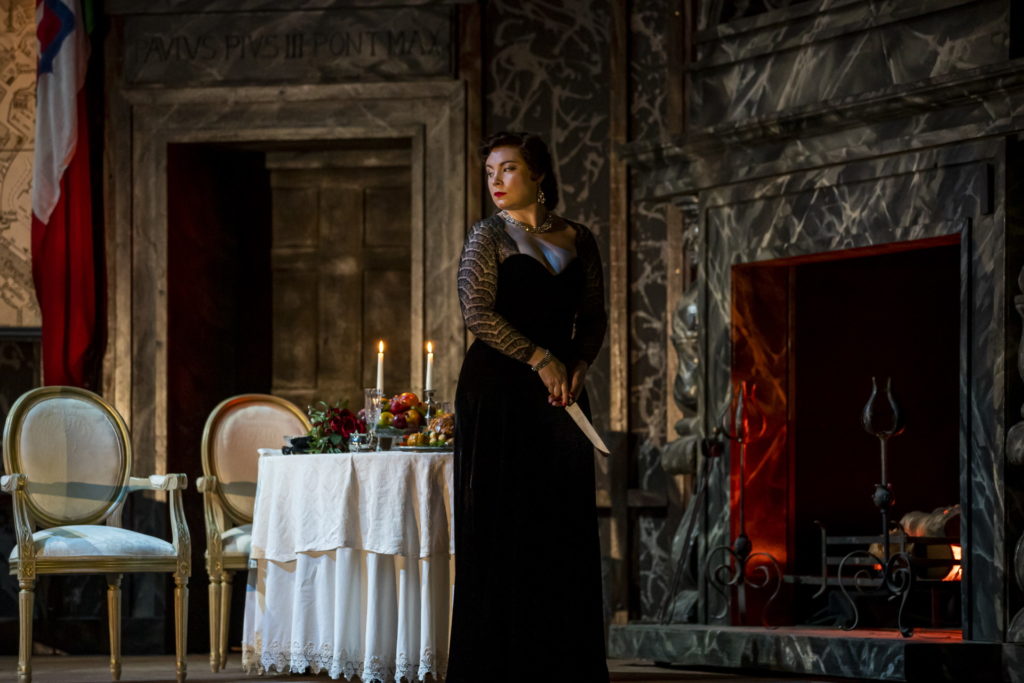 Natalya Romaniw as Tosca. Scottish Opera 2019. Credit James Glossop